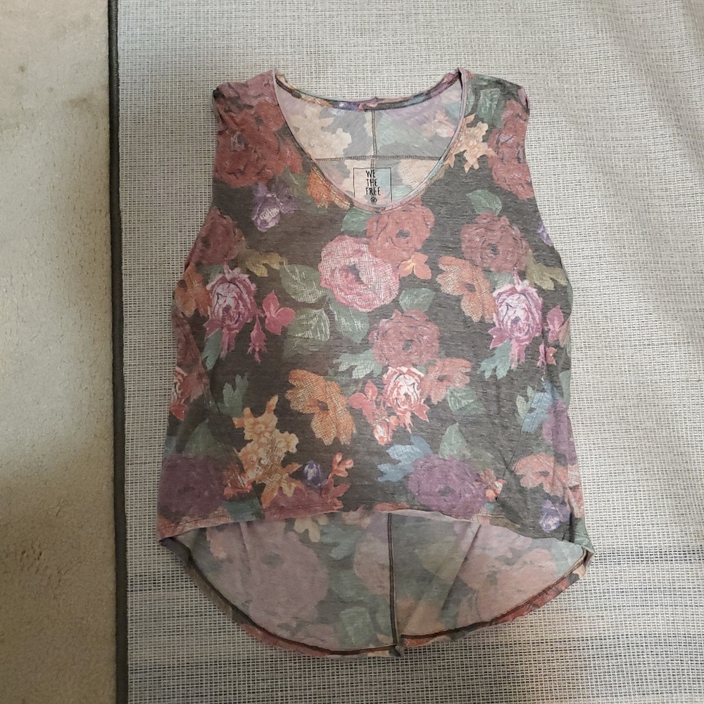 Free People | We The Free Floral Tank Sleeveless